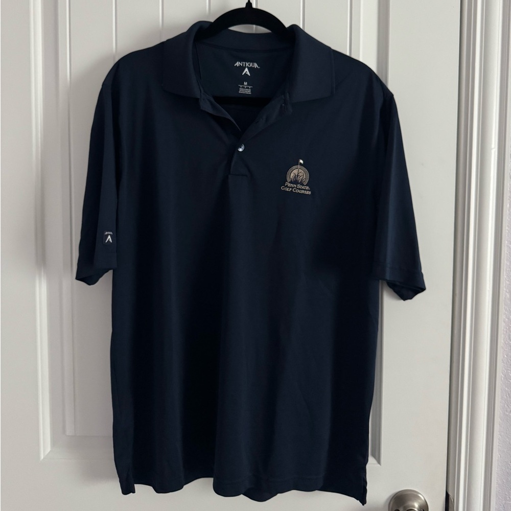 Antigua Men's Penn State Golf Navy Blue Polo Shirt